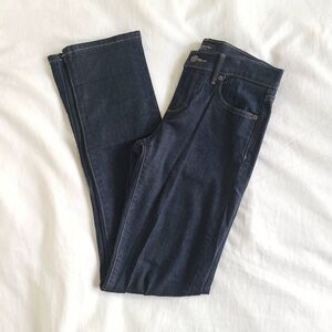 Banana Republic Girlfriend Jeans Womens 25 Blue Denim Straight Skinny Outdoor